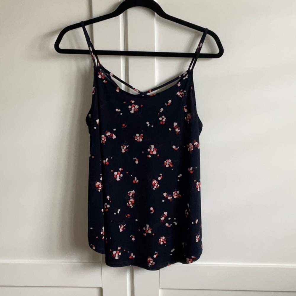 Floral Navy Camisole Top